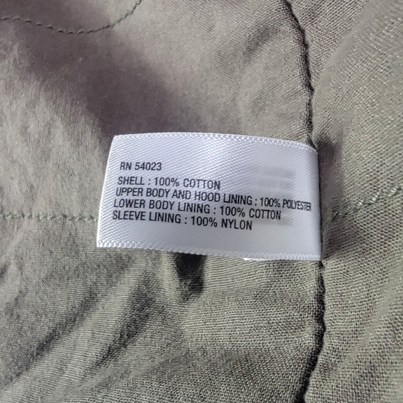 Baby Gap Jacket Toddler 5t Military Style Green Cotton Hood Zipper & Buttons - Picture 6 of 9